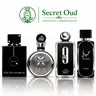 Club de nuit intense man + Fakhar Lattafa platin + 9pm + Hayaati black for men by Lattafa ---- 4-piece bundle