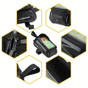 Large Capacity Bicycle Bag EVA Hard Shell Waterproof Touchscreen High Capacity Road Bike Mountain Bike Shockproof Cycling