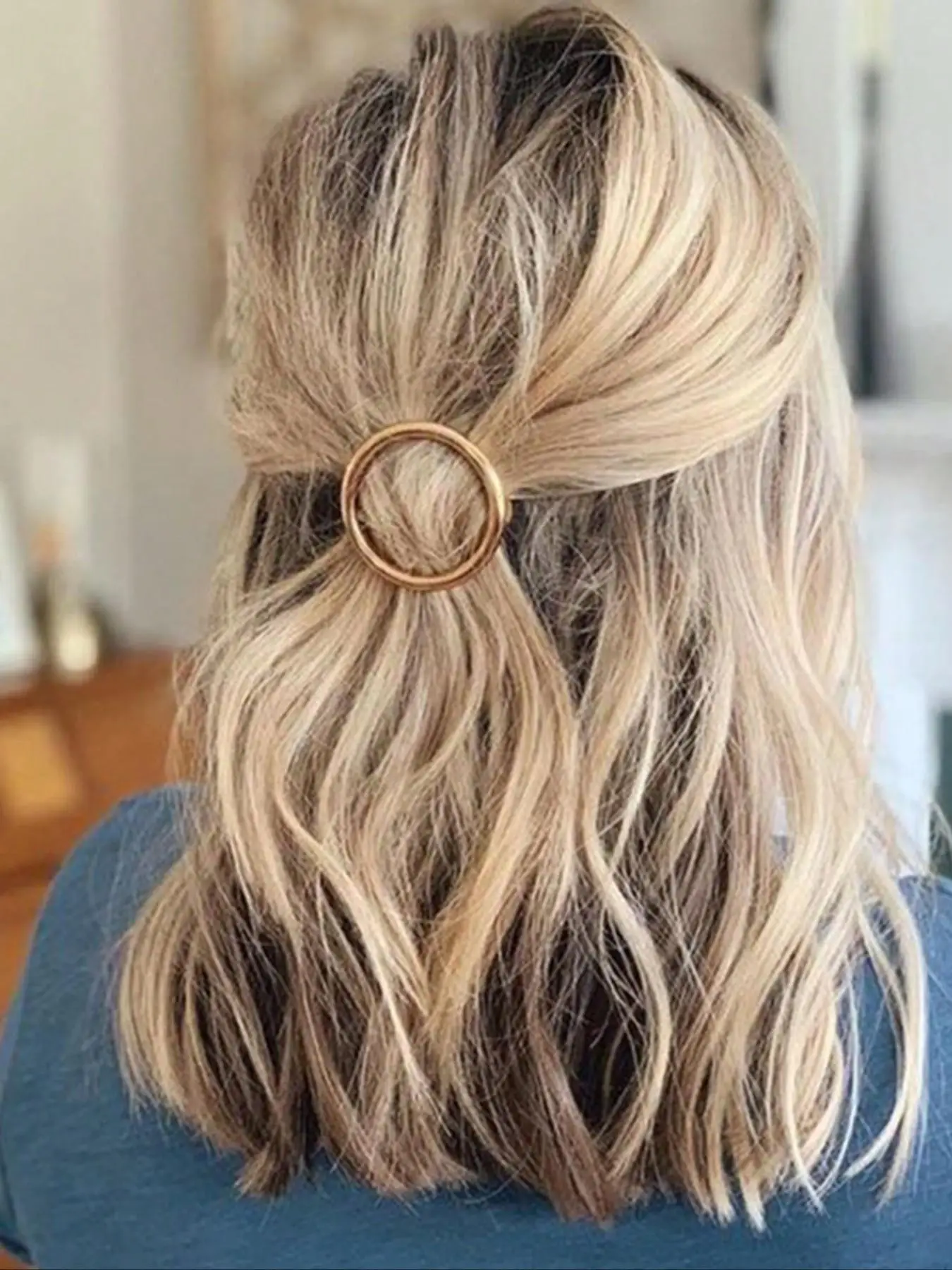 Elegant Round Hair Clip, Durable & Stylish Hair Accessory for Everyday Wear, Fashion Hair Accessories for Women & Girls
