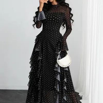 pilgrim black lace dress Pilgrim dress black and grey size 8