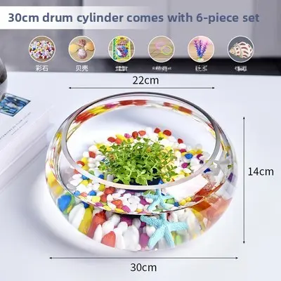 30 drum cylinders, 7-piece set of colored stones i