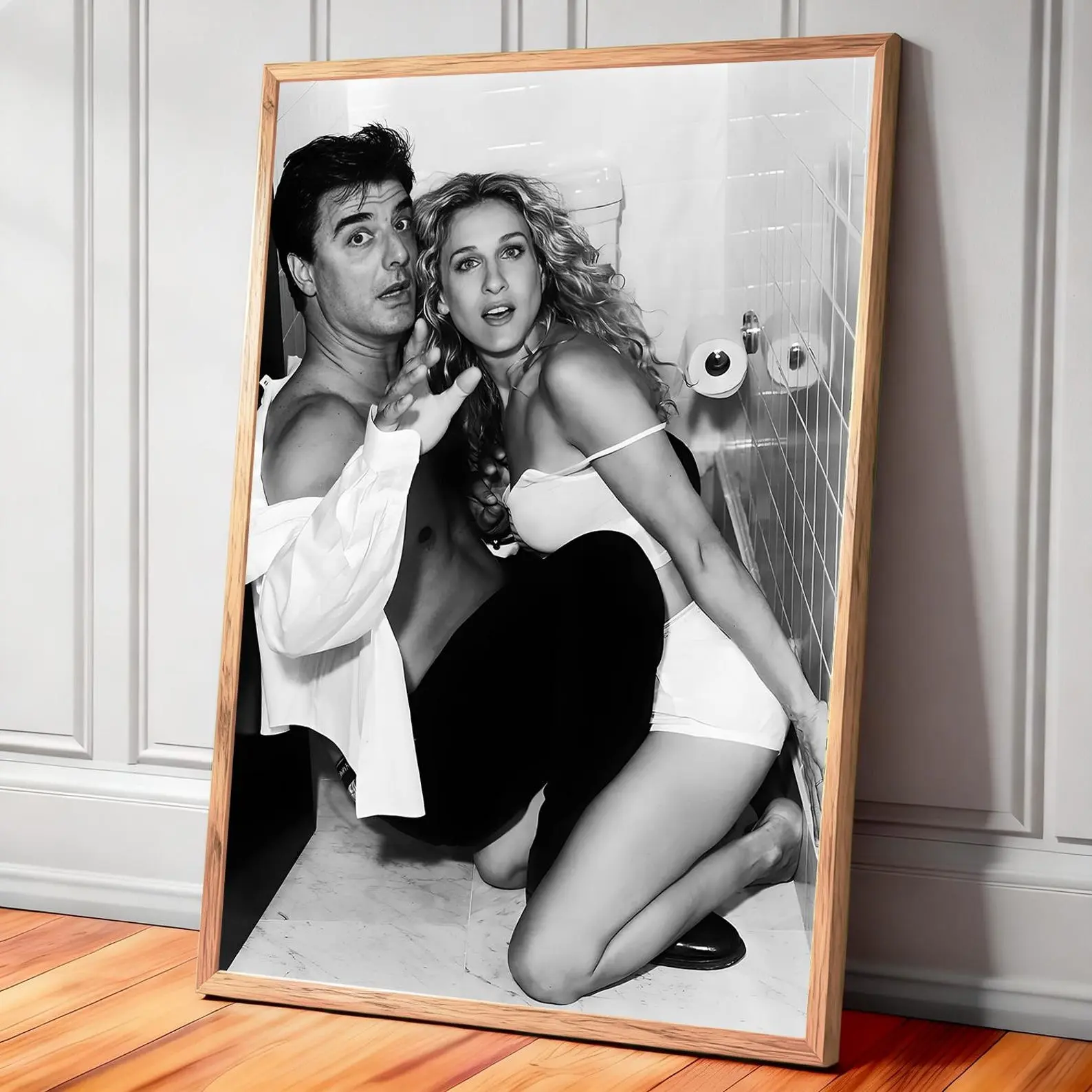 No Framed Carrie and Mr Big Poster