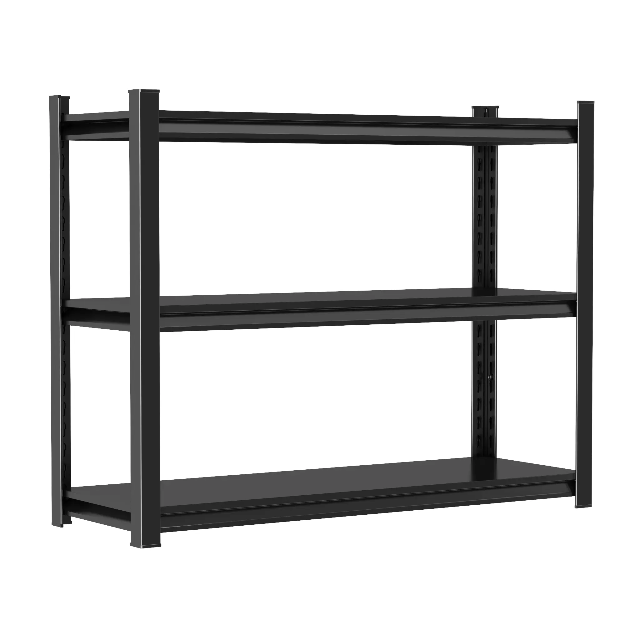 3-Tier Adjustable Metal Storage Shelving Unit, Heavy Duty 660LBS Capacity Black Organizer Rack for Reptile Terrarium, Pet Display, Garage, Warehouse, Office, 31.5H x 35.43W x 13.77D, Assembly Required