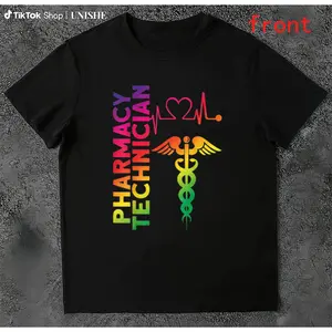 100% Cotton Pharmacy Tech T-Shirt for CPhT Learners