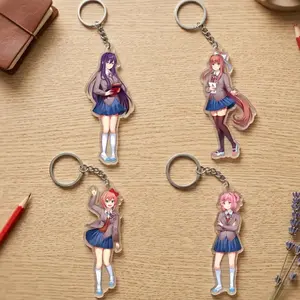 Doki Doki Acrylic Keychains, Ddlc Fashion Keychain Cute Gift
