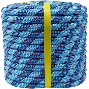 Braided Arborist Rope 1/2 in x ft High Strength UV Resistant for Tree Work Rigging Pulling Swing Blue CE Certified Climbing Rope