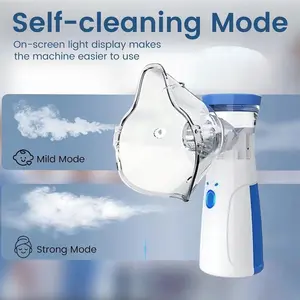 Handheld Ultrasonic Nebulizer for Adults & Kids - 2 Modes Self-Cleaning Breathing Treatment Machine, Lightweight Quiet USB Charging for Travel & Home Valentine's Day gift Tiktok Shop