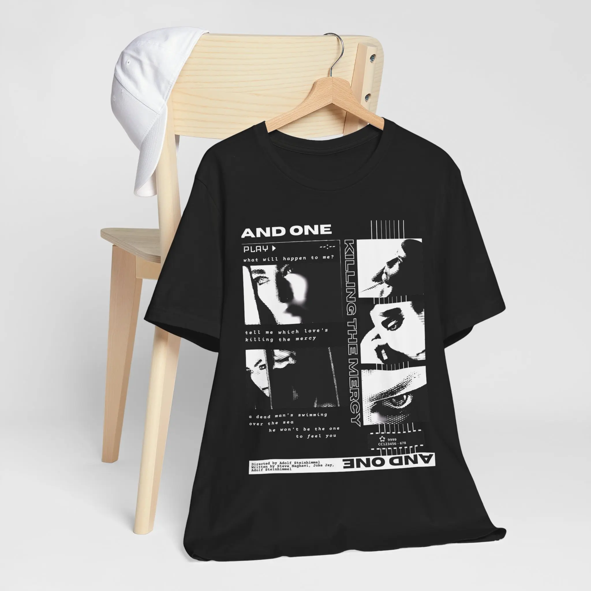Unisex Tee - And One - Killing the Mercy and one, EBM Music, German Band, Rammstein, Die Krupps, Music Video, Band Tee, Concert Shirt
