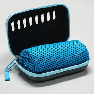 Quick-Dry Sports Towel with Eva Storage Box, Travel Towels, Lightweight and Portable, Ideal for Camping, Hiking, Gym, Outdoor Adventure