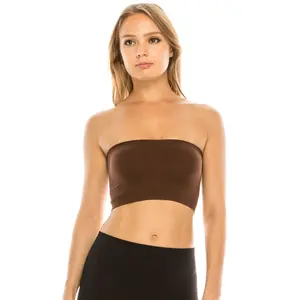 KURVE BUTTER SOFT SEAMLESS PADDED TUBE TOP