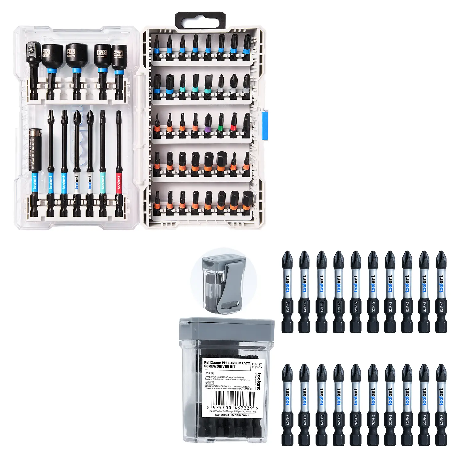 72 pcs impact bit set