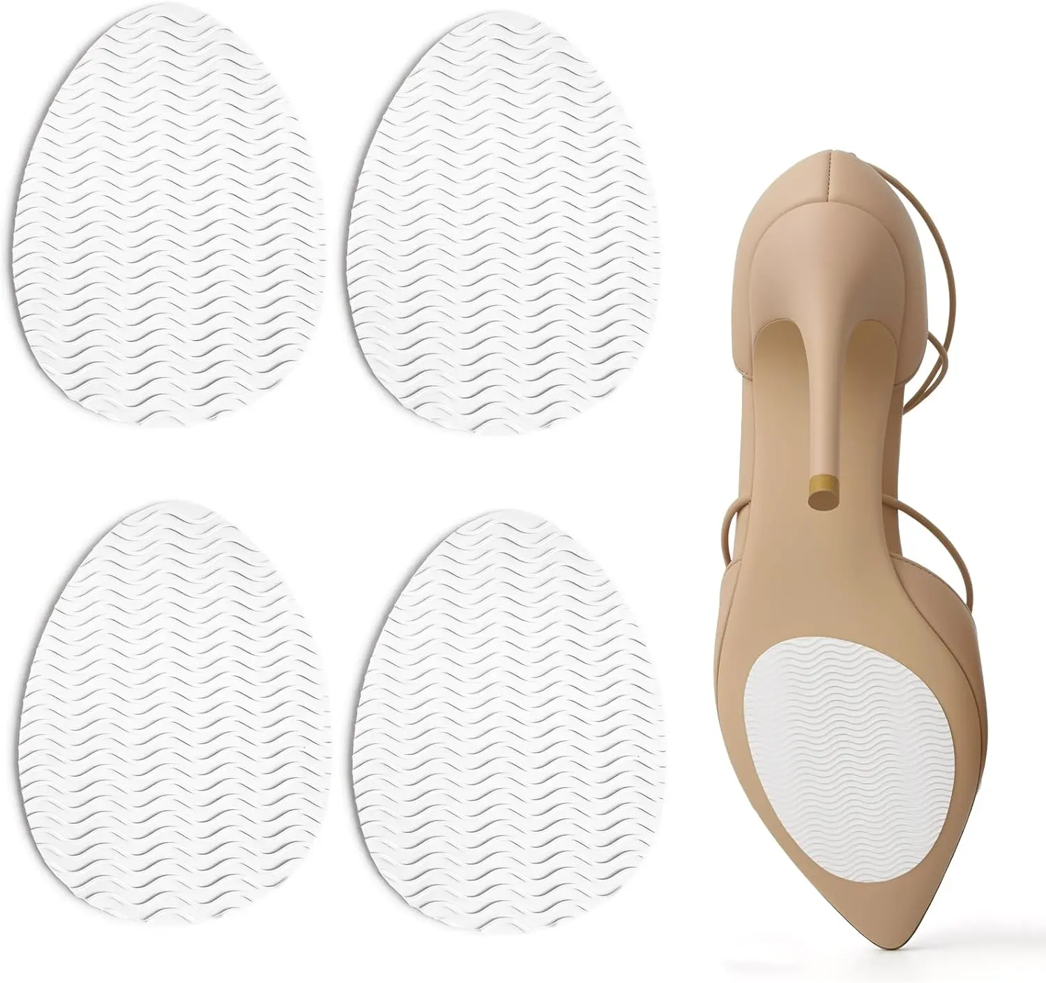 Clear Non Slip Shoe Pads for Heels,2Pairs Shoe Gummies for Heels | Non Slip Shoe-Pads