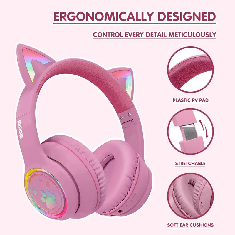 axent wear cat ear headphones - TikTok Shop