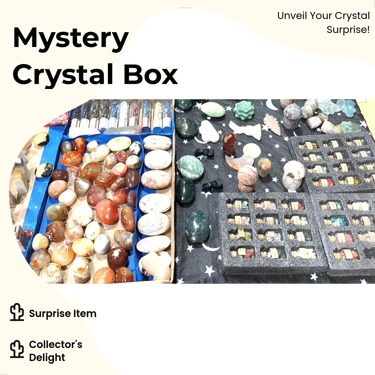 Random Mystery Box - Send DM for Favorite Crystal or Animal - Perfect for Collectors and Enthusiasts