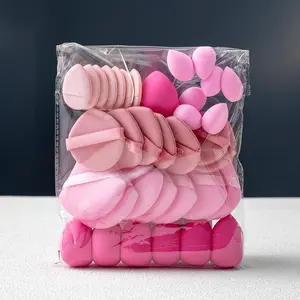 35pcs Makeup Sponge Set Beauty Blender Cushion Powder Puff Little Finger Puff Mini Sponge Eggs Value Pack Multiple Shapes and Sizes Wet Dry Use Even Flawless Application One Set Meets Daily Makeup Needs