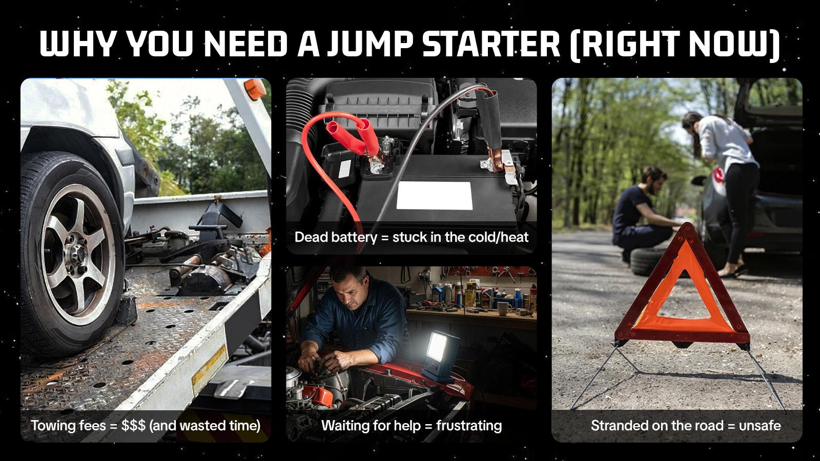 【PASLDA】Winter Emergency Portable Car Jump Starter with Air Compressor, 4000A 150PSI Digital Tire Inflator, 12V Car Battery Jumper, 15000mAh Type-C Quick Charge Power Bank with LED Light, Outdoor Emergency Power Supply, Automotive Universal