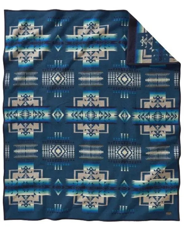 Pendleton Unisex Chief Joseph Jacquard Aegean Blanket Twin - Zd411-53157 Pendleton Unisex Chief Joseph Jacquard Aegean Blanket Twin - Zd411-53157