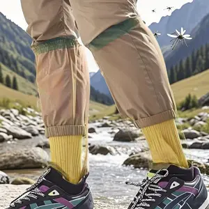 Jungle Sock Leg Protection Cover, Mosquito-Resistant Mesh, Durable Nylon, Mixed Colors, Camping, Hiking, Fishing, Outdoor Survival