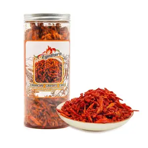 HOT !!! ZynVara Guizhou Spicy Crunchy Chili Crisp – Authentic Fried Chili Snack & Savory Condiment Topping – Smoky, Crispy, Umami Flavor with Sesame Seeds – Non-GMO, Vegan, Large Jar (10.58oz/300g)