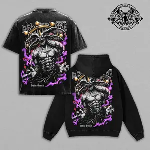 Jujutsu Kaisen Mahoraga Graphic Apparel | Oversized Washed T-Shirt, Heavyweight Hoodie, Retro Sweatshirt, Gym Tank Top | Premium Anime Streetwear Eight-Handled Sword Divergent Sila Divine General