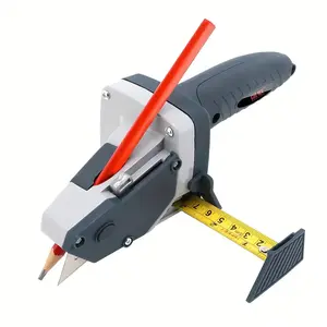 Gypsum Board Cutting Tool Gypsum Board Cutter Multifunctional Woodworking Panel with Tape Measure Tool Kit Includes Cutter, Pencil and 5 Blades