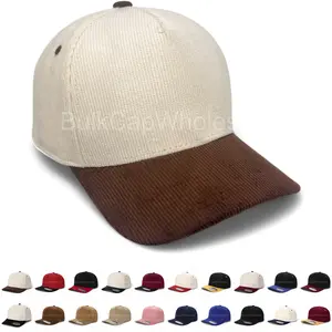 Baseball Cap Snapback Adjustable Size Corduroy Hat 5 Panel Baseball Cap Snapback Adjustable Size Corduroy Hat 5 Panel