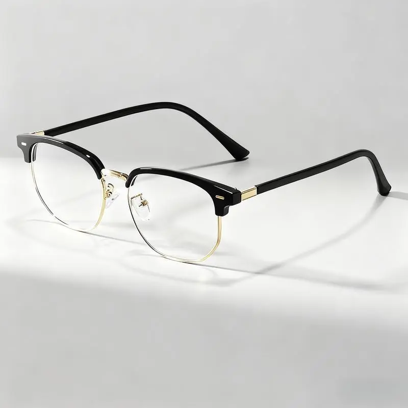 Metal Frame Square Anti-Blue Light Glasses – Stylish Minimalist Design, Comfortable & Protective Eyewear for Office, Work, Screen Time, & Casual Everyday Use