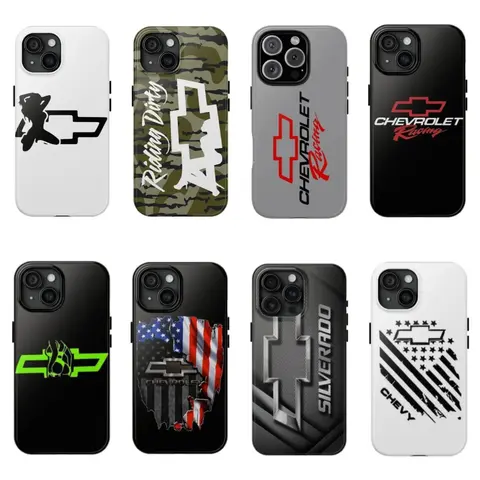 Chevy Camouflage Minimalist Glam Phone Case with TPU Double-Layer Hard Shell Protection, Hyperrealism Design, Compatible with iPhone 17, 16, 15, 14, 13, 12 Pro Max, Pro, Plus, Ideal Gift