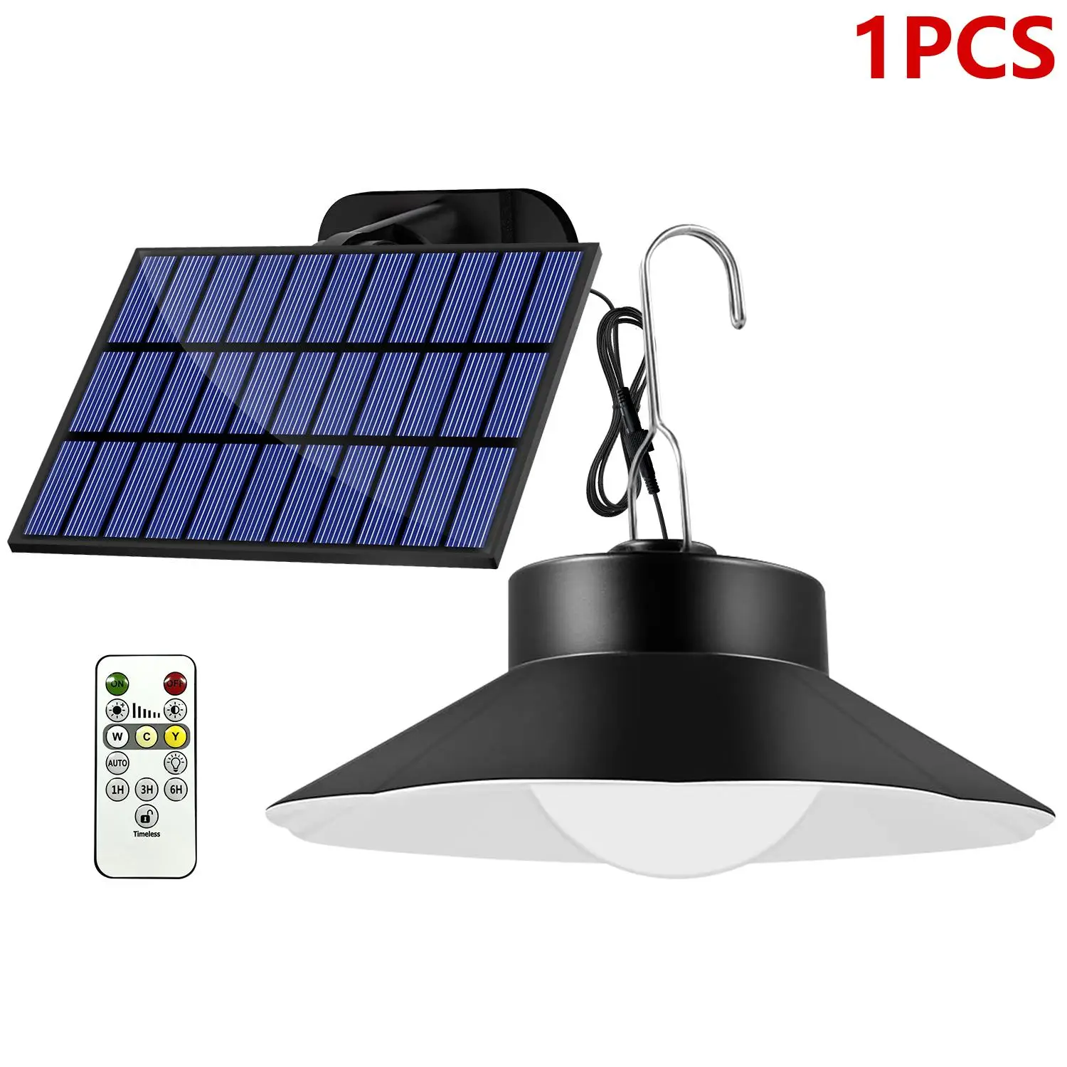 Solar Lights Outdoor LED Lights for Summer Gift, 1 Count Waterproof Hanging LED Light with Remote Control, Solar Light Ootdoor Wall Lamp, Summer Exter