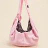 Small Dogs And Cats With Outdoor Bags Single Crossbody Bags Puppy Carrier Purse Suitable For Puppy And Kitten Outings Animal Carrier Pink Chest Backpack New Arrivals