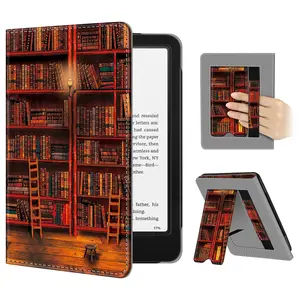 Fintie Stand Case for 7Inch Kindle Paperwhite/Kindle Colorsoft 2024, Foldable Stand Case w/ Hand Strap, Handheld Kindle Cover 2024 Device Smartphone