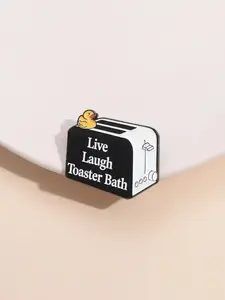 Toaster Design Brooch, Cute Cartoon Design Clothes Brooch, Fashion Accessories for Men & Women, Vintage Enamel Pin Suitable for Backpacks, Jeans, Scarves, Hats Decoration