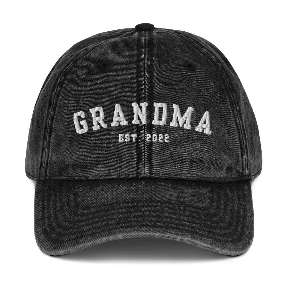 Vintage Grandma est. 2022 Cap