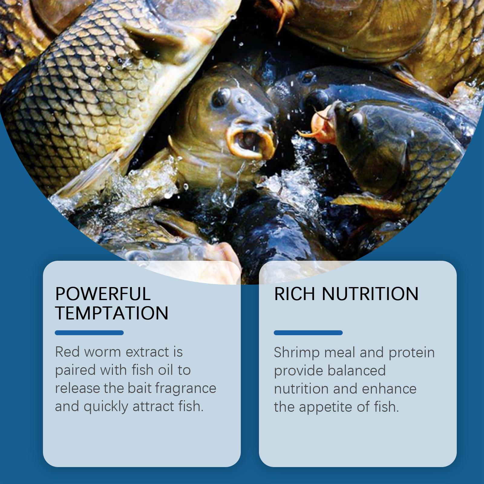 2PCS HozoneX Bloodworm Fishing Bait Attractant — Bloodworm Formula Feeding Stimulant Additive for Wild Fishing Fish Lure & Attractor