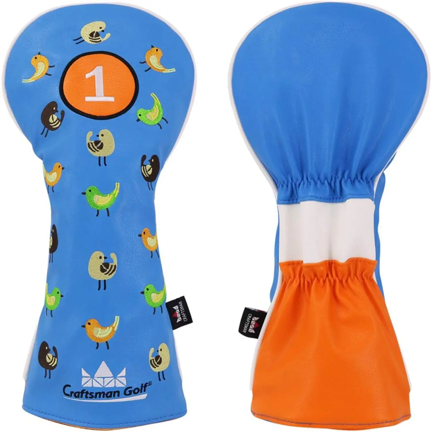 Craftsman Golf Birdie Birds Blue Driver Mallet Blade Putter Cover Headcover - Designed for Enhanced Golfing Experience