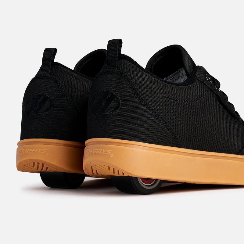 Heelys shoes with wheels for kids and adults | Black with Gum Sole | Pro 20