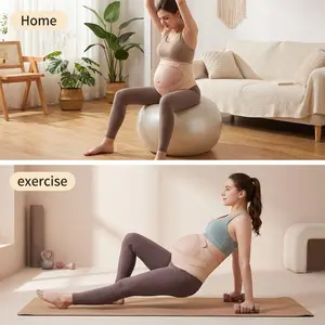 Adjustable Maternity Belly Support Belt Soft Breathable Waist Support Band For Pregnant Women,Pregnancy Abdomen Support Band Comfortable Waist Relief Belt For Mid Late Pregnancy Outdoor Sports Use