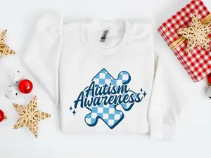 Autism Awareness Sweatshirt, Puzzle Crewneck, Autism Month Shirt, Autism Mom Gift, Autism Acceptance Sweater