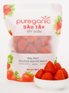 Dried Strawberry Snack - Dau Tay Say Gion 150g Dried Strawberry Snack - Dau Tay Say Gion 150g
