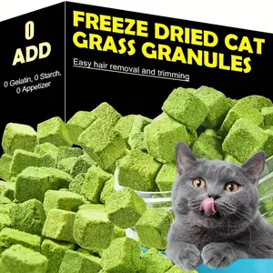 Cat Grass for Indoor Cat, 60g 2.12oz Cat Grass Teething Sticks, Natural Cat Dental Care Treat, Edible Snack for Teeth Cleaning and Hairball Removal cat grass treat hairball control snack stick hair ball oral health