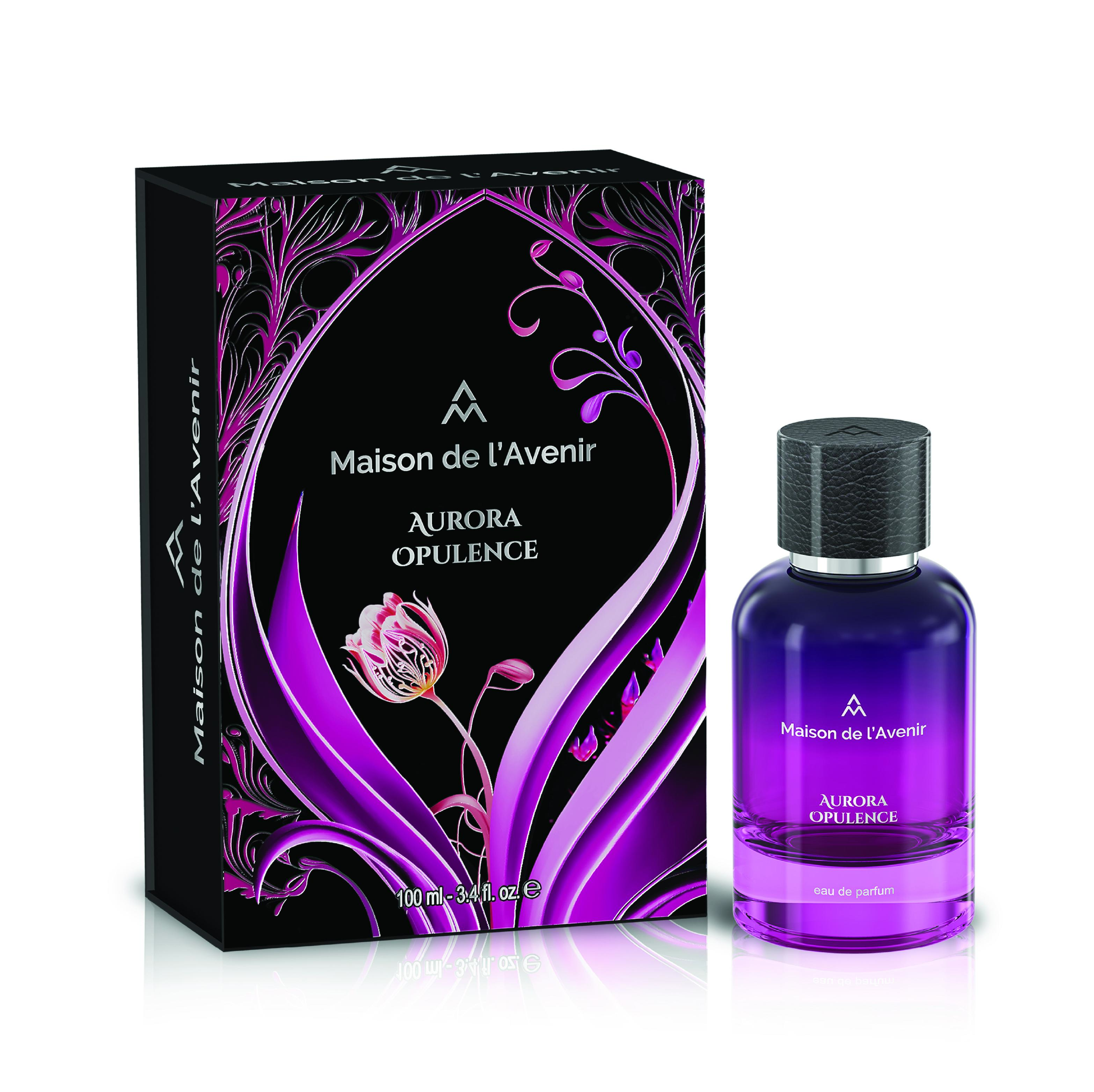 Maison de l'Avenir Aurora Opulence Eau de Parfum, Long Lasting Floral & Woody Perfumes for Women & Men, Rose & Honeycomb Scent, 100ml Single Item, Clean Unisex Fragrance