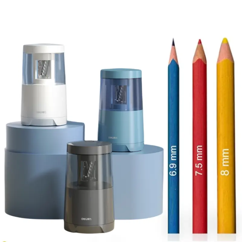 Electric Pencil Sharpener for Colored Pencils Sharpener Electric Plug in for 6.9-8 mm Large Pencils Automatic Pencil Sharpener for Kid Cordless Pencil Sharpeners Electric for Home Office
