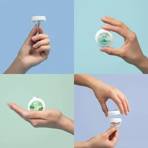 Tini Naturals Mini Travel Size Deodorant, Unisex Aluminum Free Deodorant with Coconut Oil & Shea Butter, 0.4 oz Single, Spring Meadow Scent