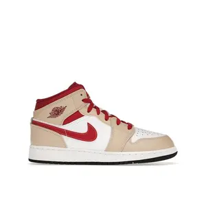 Jordan Kid's 1 Mid Light Curry Cardinal, from StockX