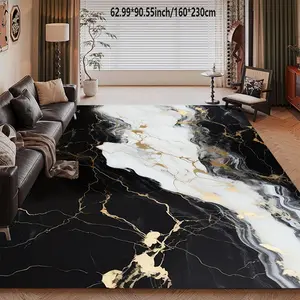 Abstract Art Modern Wind Area Carpet Machine Washable Home Decorative Rug Home Decoration Sofa Tea Table Cushion Bedside Cushion Dining Table Cushion Kitchen Study Home Carpet Floor Cushion