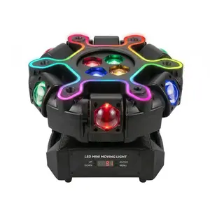 XNK 200W Moving Head DJ Light - RGBW Beam, Honeycomb Strobe, DMX512, Sound-Activated, Colorful LED Lights, LED Dimmable, RGB Multi Color Disco & Multicolor Novelty Lighting for Parties & Stages