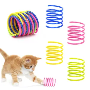 Colorful Cat Spring Interactive Toys - Chew, Chase Fun for Indoor Cats & Kittens
