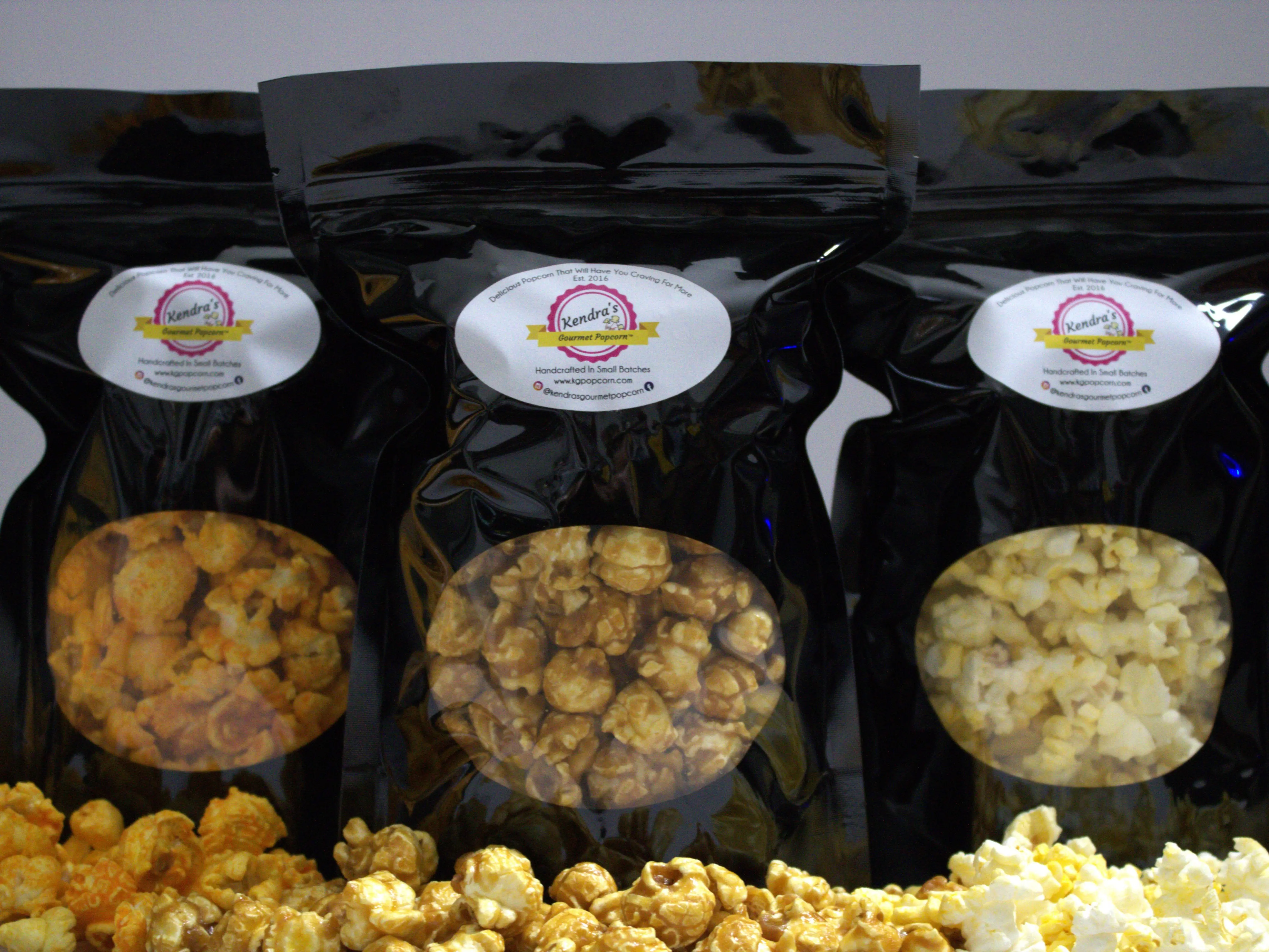 KGP Classic Popcorn Trio - Caramel Cheddar & Buttered Flavors - Perfect for Movie Nights & Parties - Delicious Snack Bundle