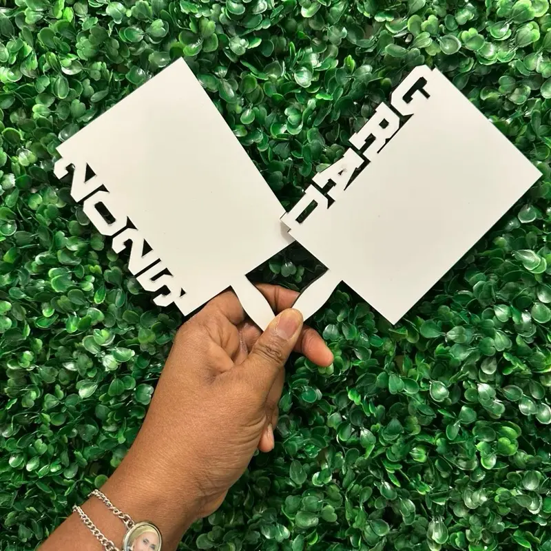 Custom Double-sided Graduation Fan - Small