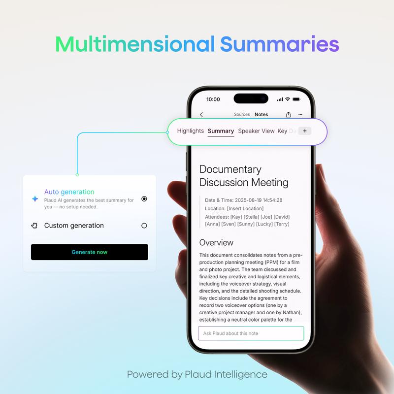 [New Launch] Plaud Note Pro Professional AI Voice Recorder for Business Meetings, Calls & Interviews, 4 MEMS Microphones, Instant View Display, 50-hour Battery Life, AI Transcription & Summary, Premium Office Gadget & Business Gift